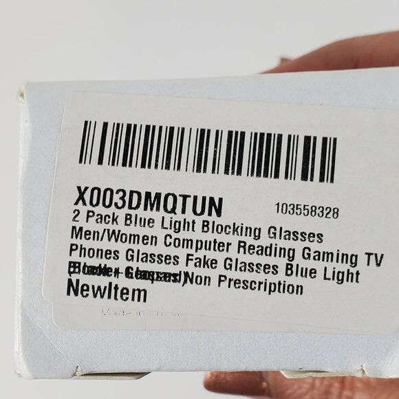 Blue Light Blocking Eye Glasses 2 Pack NWOT Unisex Computer Gaming TV Phones - Picture 6 of 6